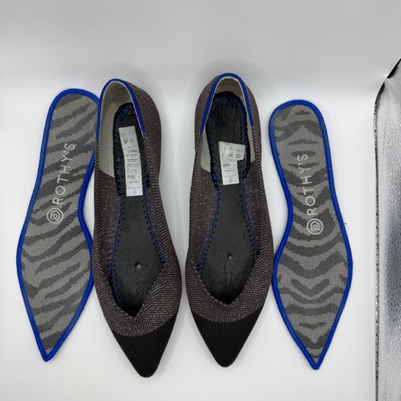 Rothys Metallic Captoe Point v1 Size 8 - Picture 5 of 5